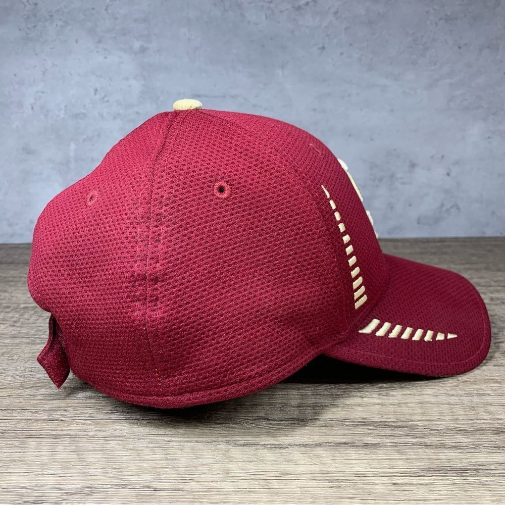 Florida State Seminoles FSU Hat Adjustable Baseball~Burgundy/Gold New Era 9forty - Picture 3 of 6